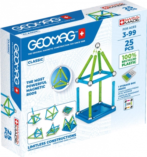 Magnetiline konstruktor GEOMAG classic recycled – 25 osa