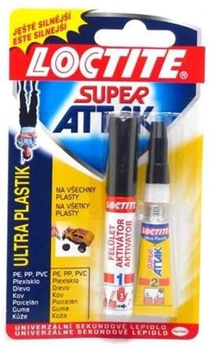 Instant Plastic Glue with Activator Ultra Plastic 2 g + 4 ml