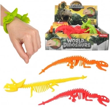 Silikoonist venitatav käevõru dinosaurusega – stressivastane käevõru lastele
