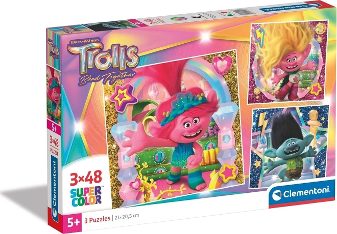 Clementoni Trollide pusle, 3×48 tükki