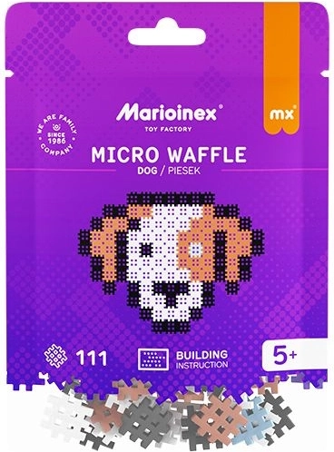 Marioinex Micro Waffle klotsid – koer (111 tk)