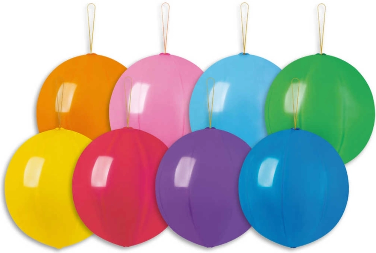 Gemar pastelne Punch Ball õhupall kummipaelaga 33 cm – 1 tk