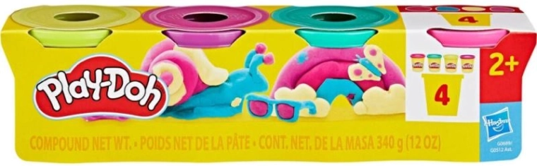 Play-Doh modelleerimismassi komplekt 4 topsiga 4×85 g