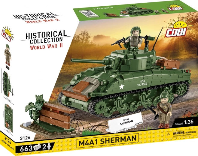 M4A1 Sherman Tank Building Set 1:35 – 663 pieces