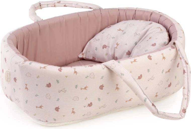 Antonio Juani kaasaskantav tekstiilist korv Savanna koos padjaga kuni 42 cm pikkusele nukule