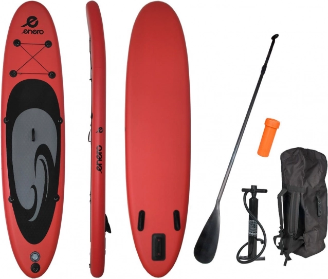 Paddleboard ENERO 320 cm punane-must-hall