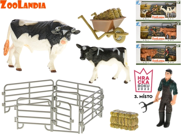 Zoolandia komplekt: lehm vasikaga ja farmitarvikutega