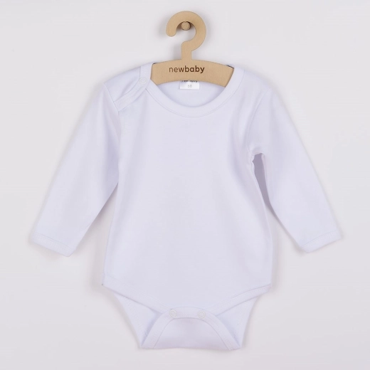 Pika varrukaga beebibodi New Baby – valge