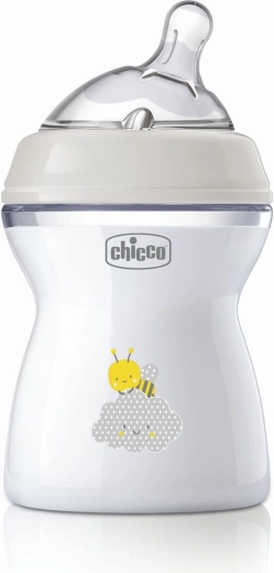 Chicco Natural Feeling koolikuvastane beebipudel 250 ml tüdrukule 2k+