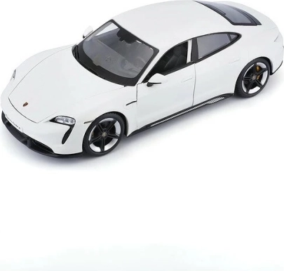 Welly Porsche Taycan Turbo S 1:24 cream car model