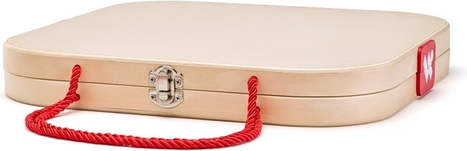 Everything neatly stored in a sturdy suitcase