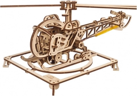 Ugears 3D Wooden Mechanical Puzzle MINI Helicopter