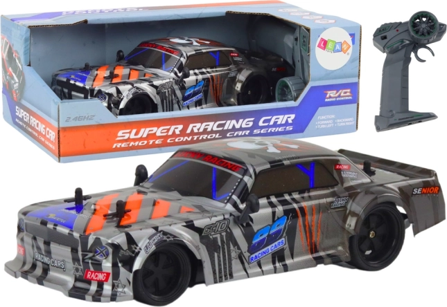 RC sports car 1:18 gray
