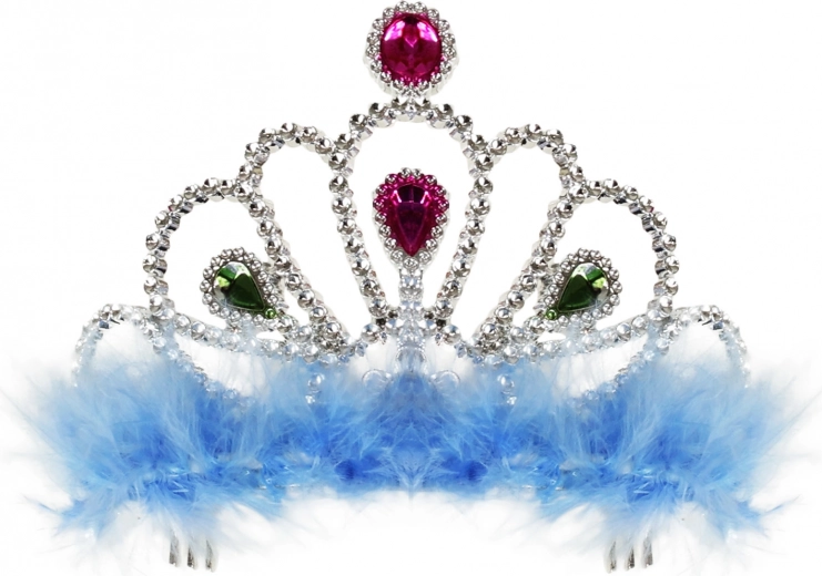 Princess crown with blue details