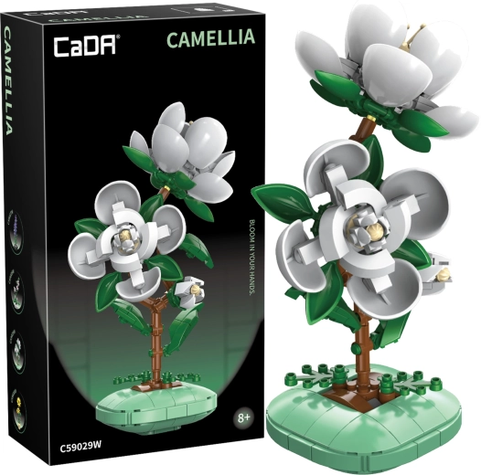 CaDA ehituskomplekt kamellia lillepotis 23 cm, 301 detaili