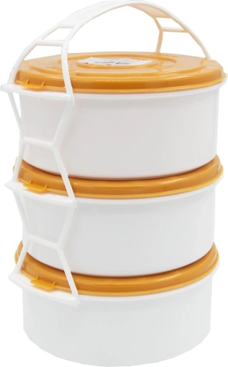 Toidukandja 3×1 l plastist – värvisegu