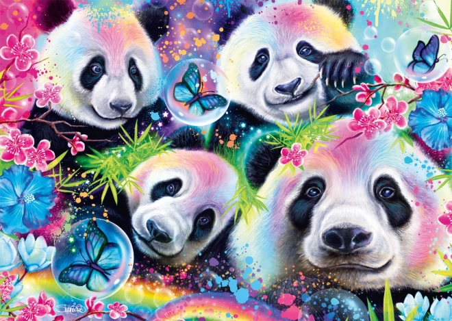 Puzzle Schmidt Neon: Pandad 1000 tükki