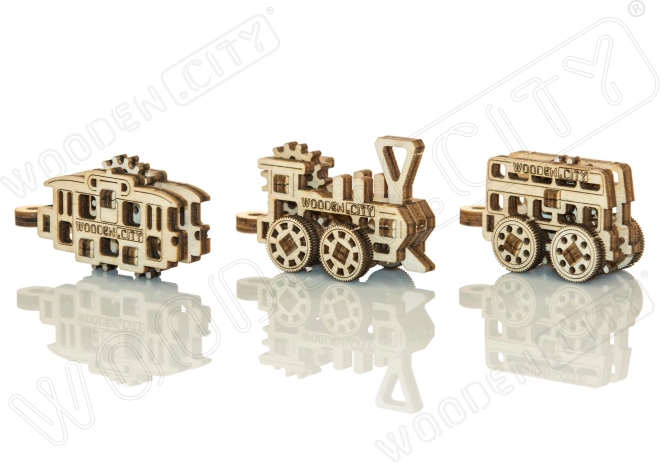 3D Puzzle Vehicles - Wooden City Mini Set