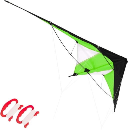 Green stunt kite 120 × 50 cm