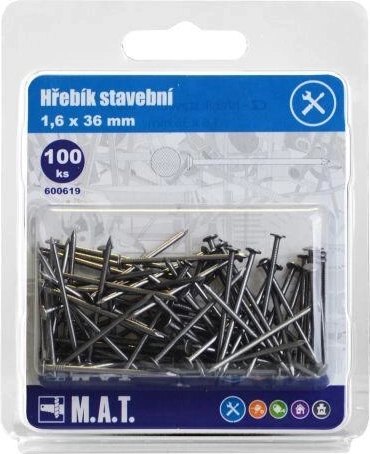 construction nails 36 × 1.6 mm, 100 pcs