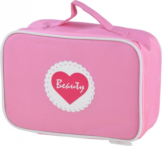 Practical pink zip-up case