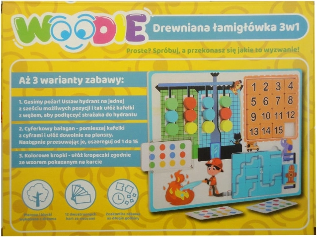 Puidust loogikamäng 3in1 Woodie
