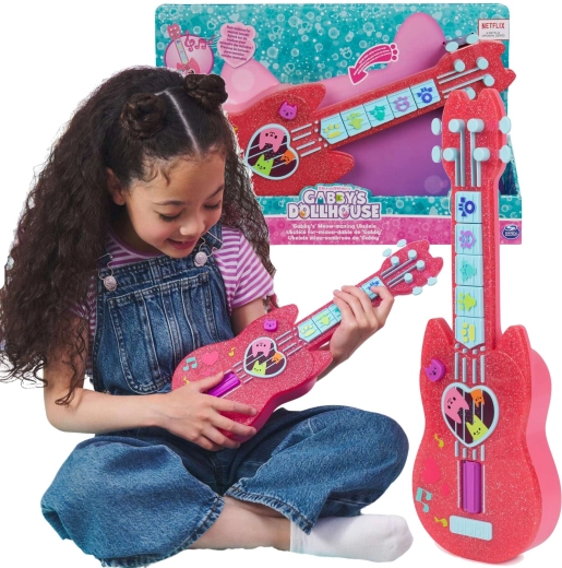 Spin Master Gabby's Dollhouse Kitty Ukulele with Melodies