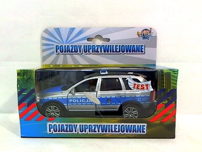 Volvo politseiauto tule ja heliga 14 cm