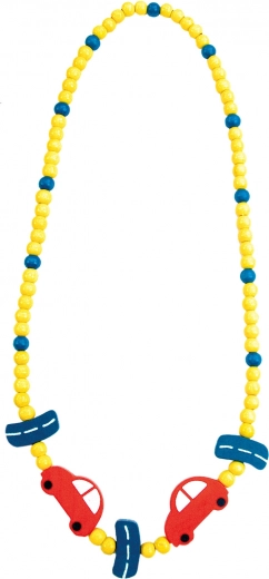 Puidust kaelakee autode motiiviga 23 cm (6 tk)