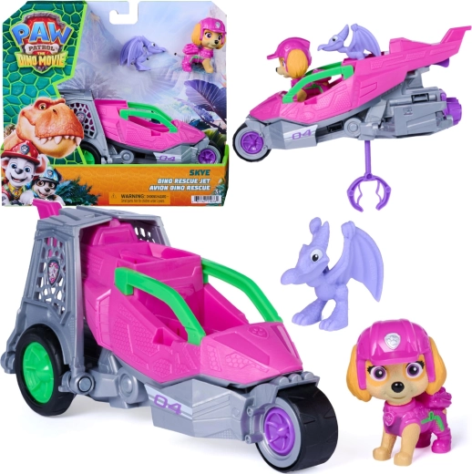 PAW Patrol Dino Movie: Skye Dino Rescue jet with figures