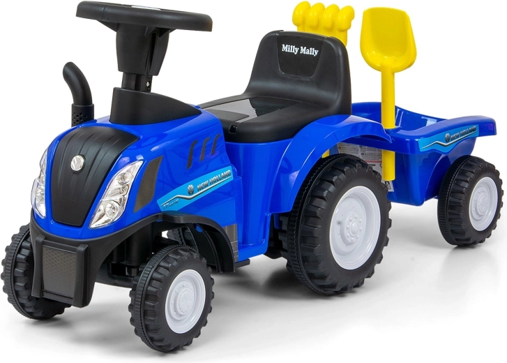 Tõuketraktor NEW HOLLAND T7 koos haagisega – sinine