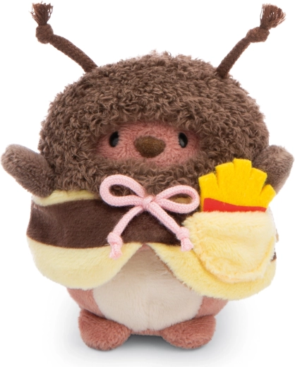 Nici plüüsist MyMochi karuke Nomo mesilasekostüümis friikartulitega, 8 cm, kinkepakend