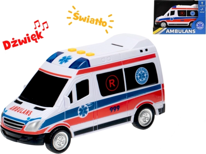 Kiirabiauto Poola kujundusega – inertsajam, valgus ja heli
