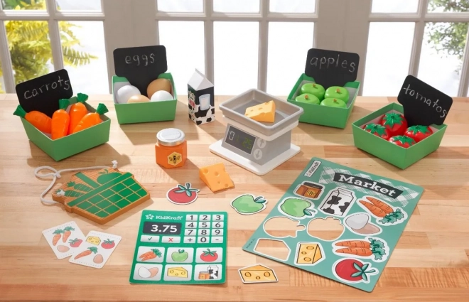 KIDKRAFT puu- ja köögiviljalett
