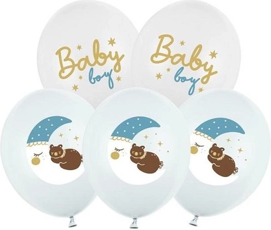 Õhupallid Baby boy mix 30 cm (6 tk)
