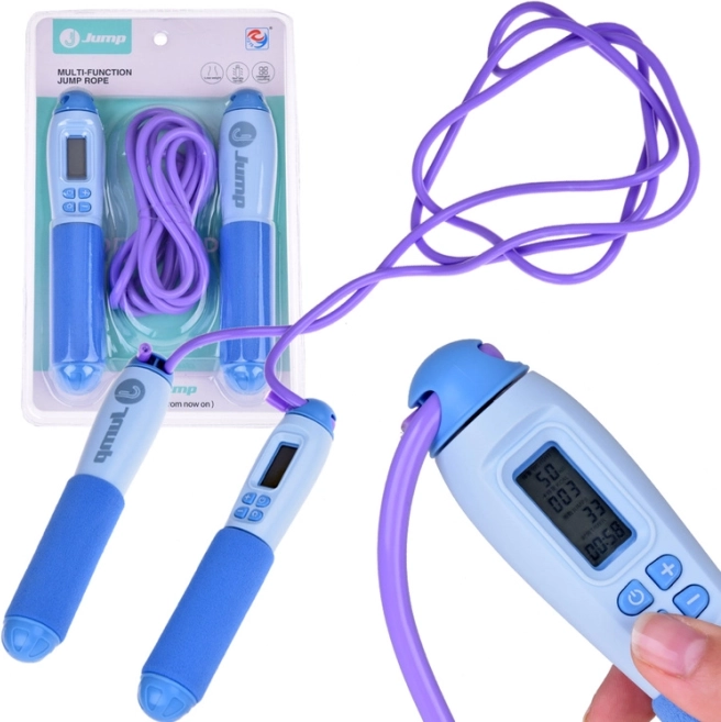 Digital jump rope with counter, adjustable length 215 cm