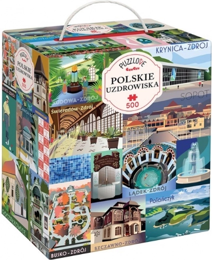 Puzzle Puzzlove Polish Spa Towns 500 pieces