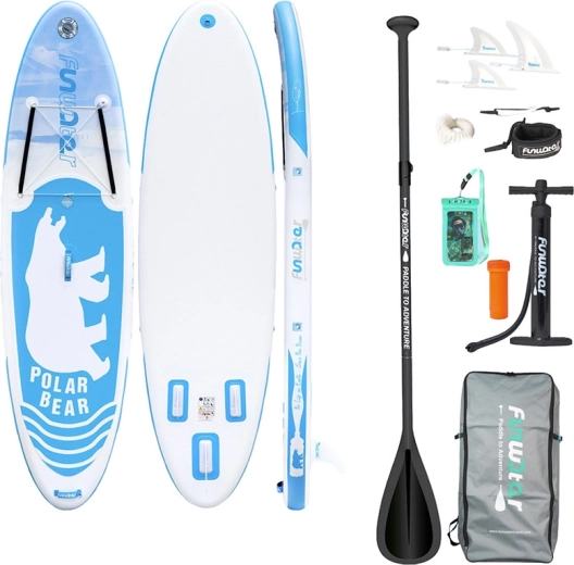 FunWater täispuhutav aerusurfilaud POLAR BEAR 10'6 komplekt