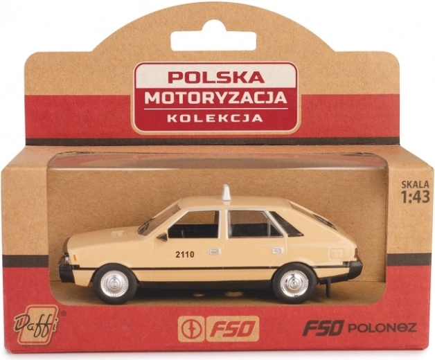 FSO Polonez Taxi automudeli 1:43 beež
