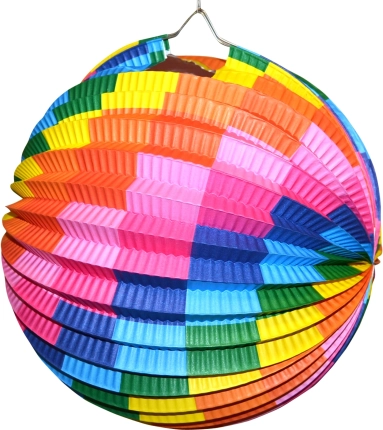 Paberist ümmargune lampion 25 cm