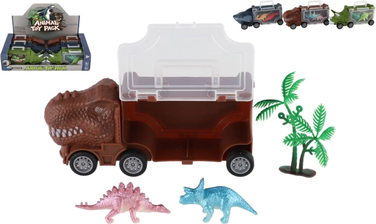 Dinosauruse veokauto lisatarvikutega 16 × 7 cm