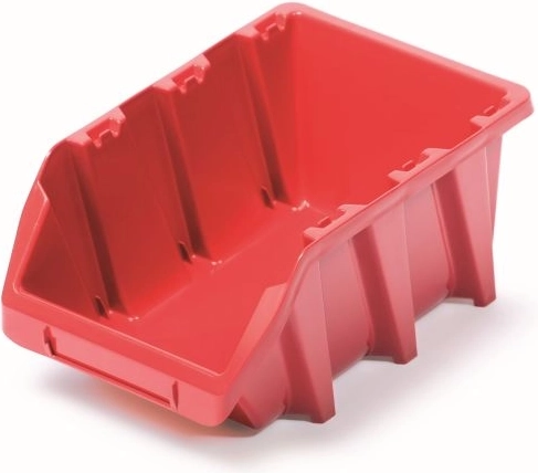 Plastic storage box Bineer Long 198 × 118 × 84 mm red