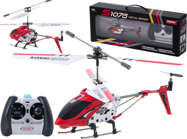 RC-helikopter Syma S107G – Punane