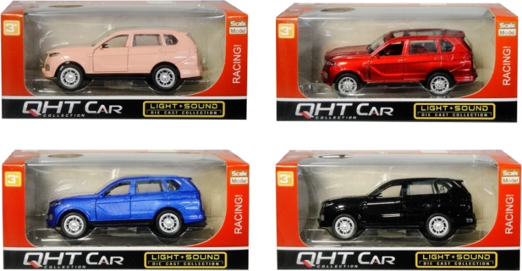 Metal toy car with pull-back wind-up drive