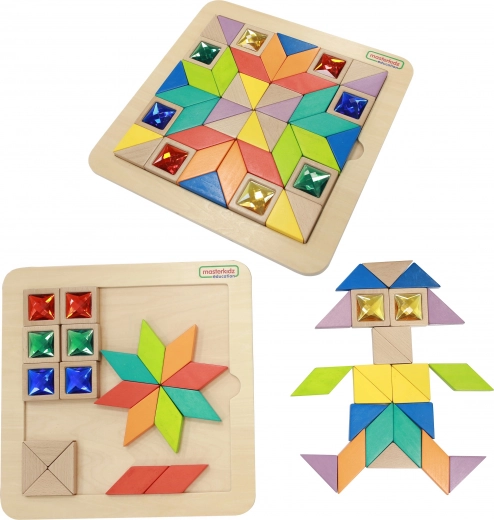 Masterkidz Mosaic Tangram Montessori Learning of Shapes and Colors