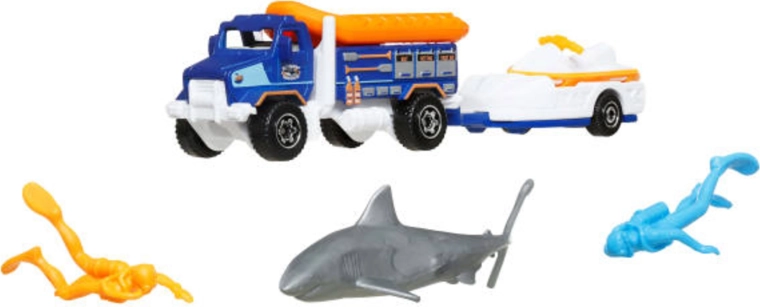 Matchbox Adventure MBX Ocean Rescue päästekomplekt sõidukite ja tarvikutega