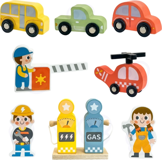 Rohke valik sõidukeid ja figuure