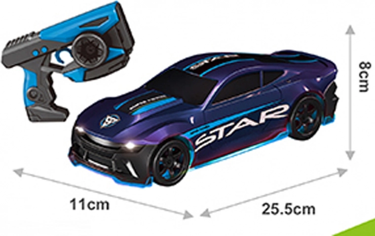 RC car STAR blue with drift wheels