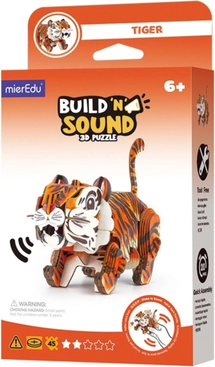 3D pusle MierEdu Ehita ja kuula – tiiger