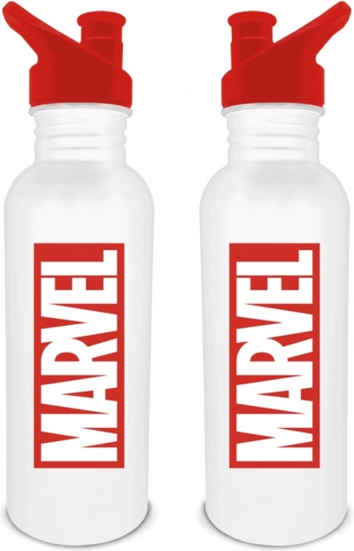 Roostevabast terasest joogipudel Marveli logoga
